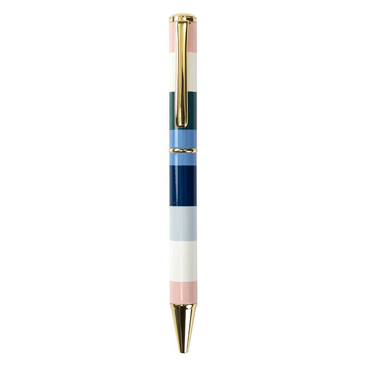 Busy B - Wholesale Pen - Ballpoint Pen - Stripe, Black Ink, Presentation Box, Desktop