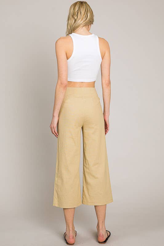 Lemon Tree - Wholesale Pants - Women's - Cotton Wide Culotte Pants5