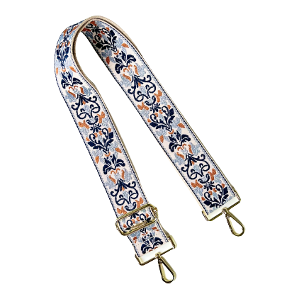 Thomas and Lee Company - Wholesale Bag Strap - Women's - Embroidered Guitar Straps - Assorted Prints + Florals - 10 Available2