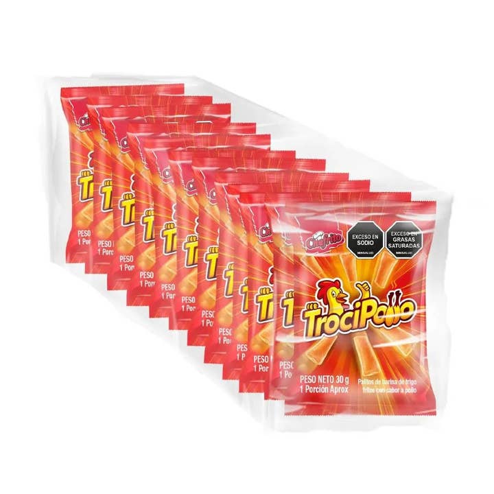Chefrito Trocipollo Chicken-Flavored Snack – 12 Pack (360g / 12.7 oz) – Crunchy Colombian Snack for wholesale by JETa Imports