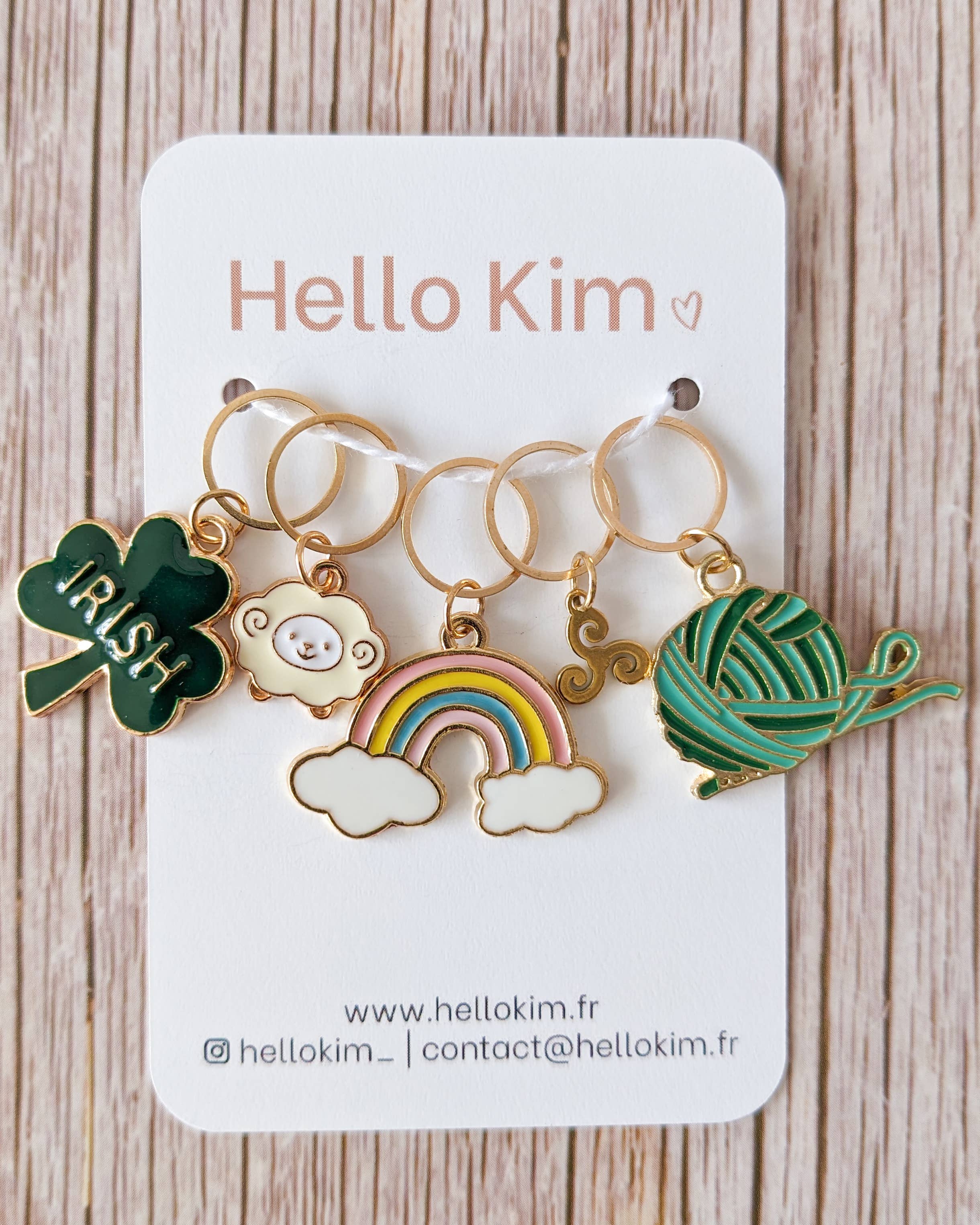 Hello Kim - Kim Chui - Vente Accessoire de tricot/crochet - Souvenirs d'Irlande - Anneaux marqueurs1