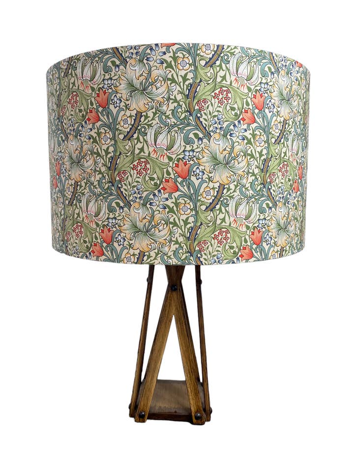 William Morris Golden Lily Handmade Lampshade for wholesale by LouSeal Handmade Lampshades
