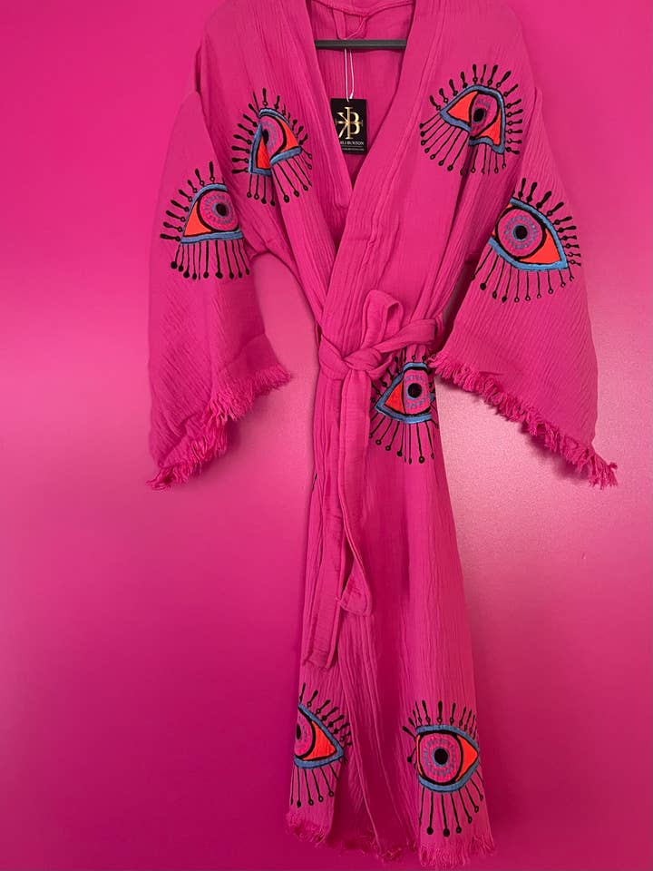 Karli Buxton - Wholesale Kaftan - Women's - Hot Pink Multi Eye Kaftan Valentine!2