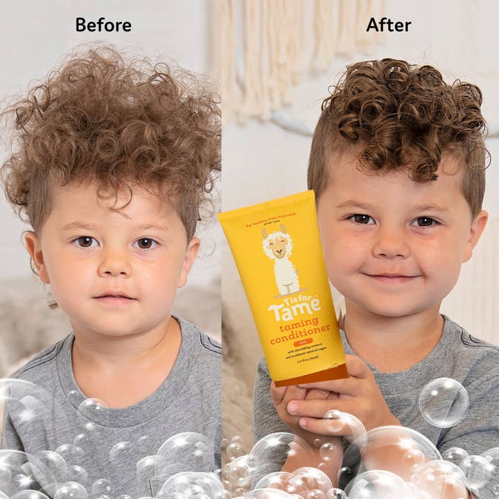 T is for Tame - Wholesale Hair Conditioner - Baby - NEW Taming Conditioner – Natural & Nourishing Conditioner for Kids with Curls