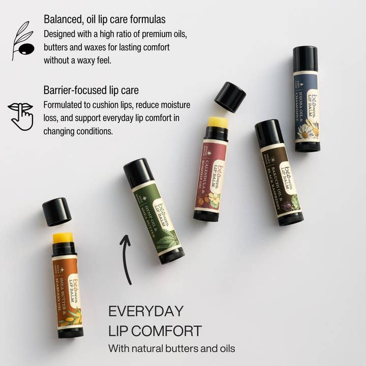Hydrating Lip Balm 5 flavors mix (30 total ) shea & jojoba for wholesale by Bee Happy