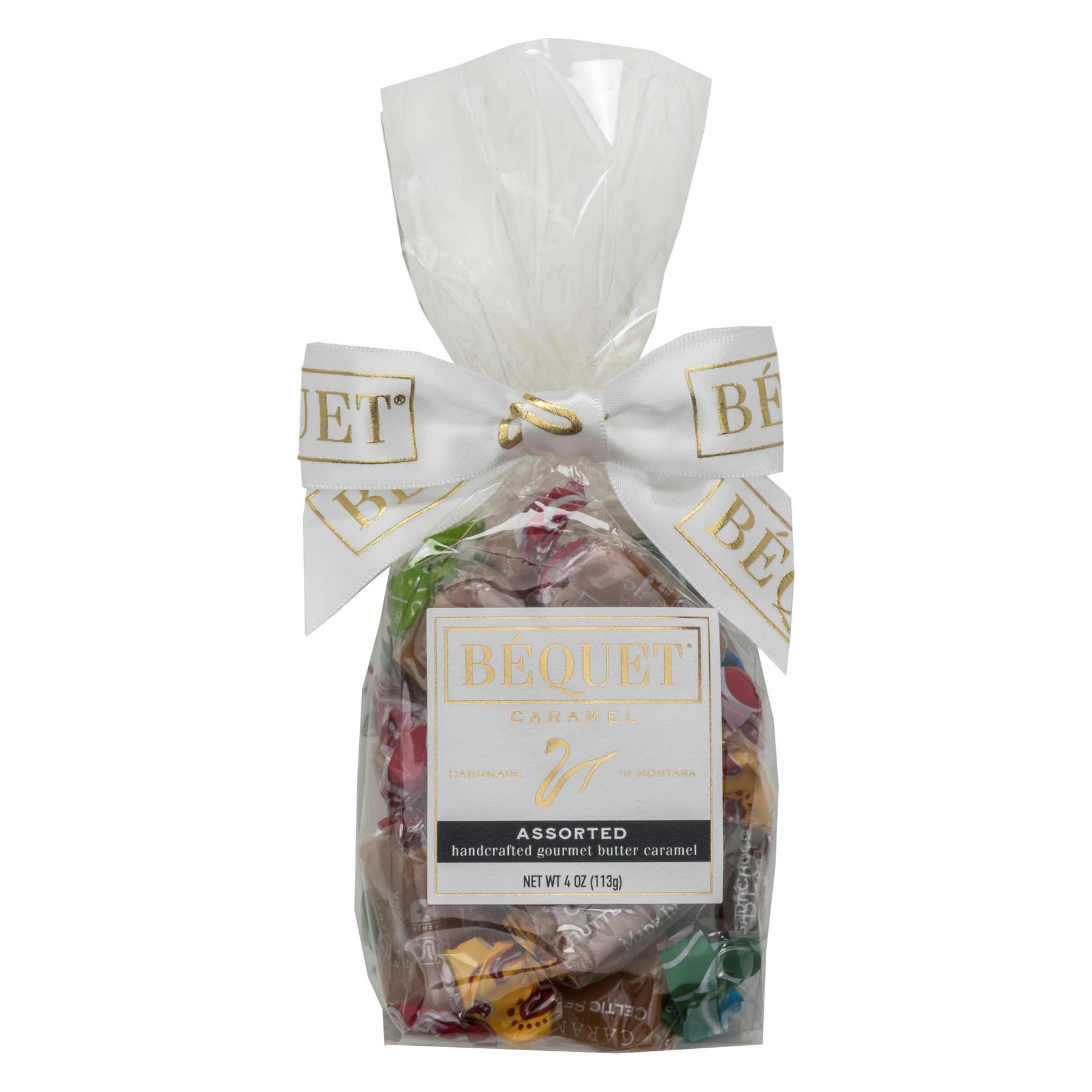 Béquet Confections - Wholesale Caramel - Béquet Gourmet Caramel 4 oz Gift Bag3
