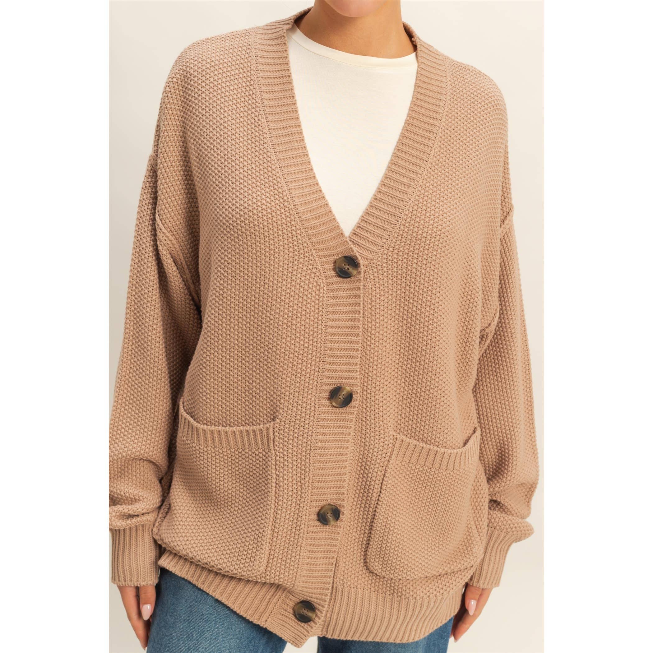 Double Zero - Vendita all'ingrosso Cardigan - Donna - Cardigan oversize con bottoni "Charm Them All"13
