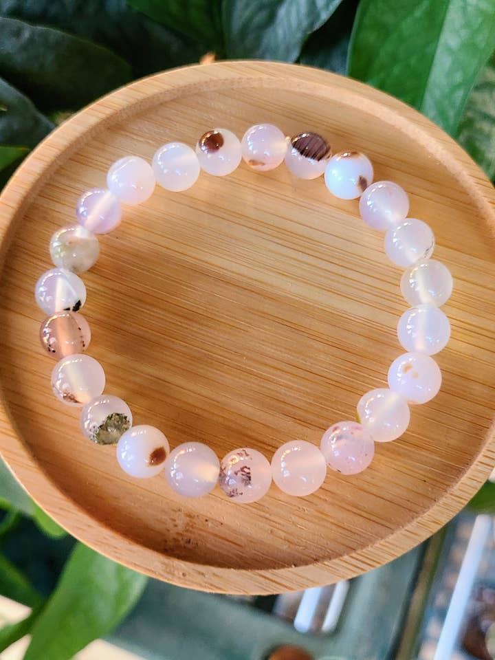 Black Flower Agate Bracelet for wholesale by Kiwi's Garden Center