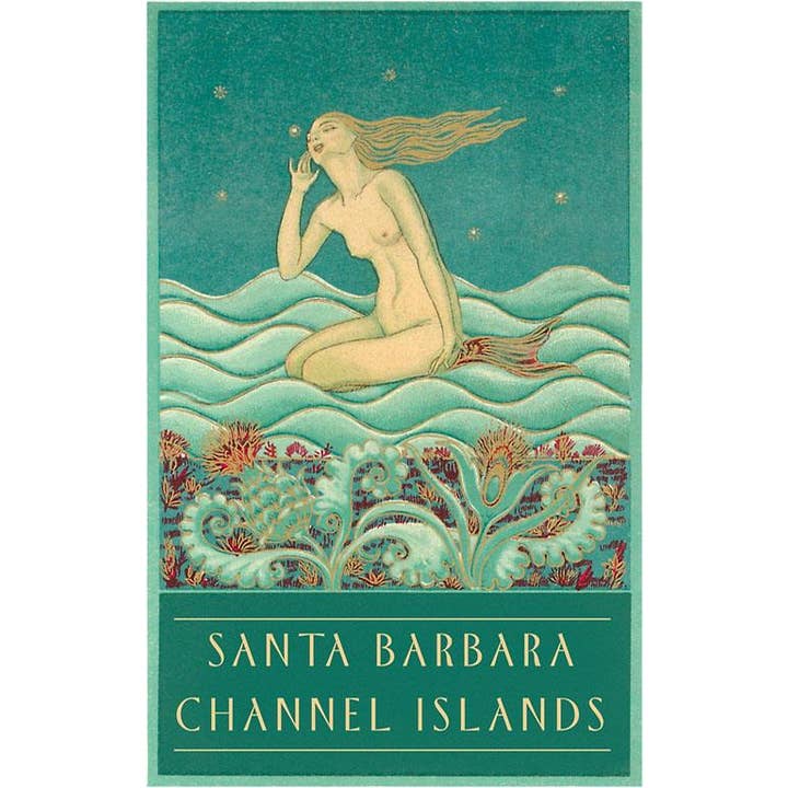 Postkarte SB-207 Lauschende Meerjungfrau, Kanalinseln für den Großhandel von Found Image Press