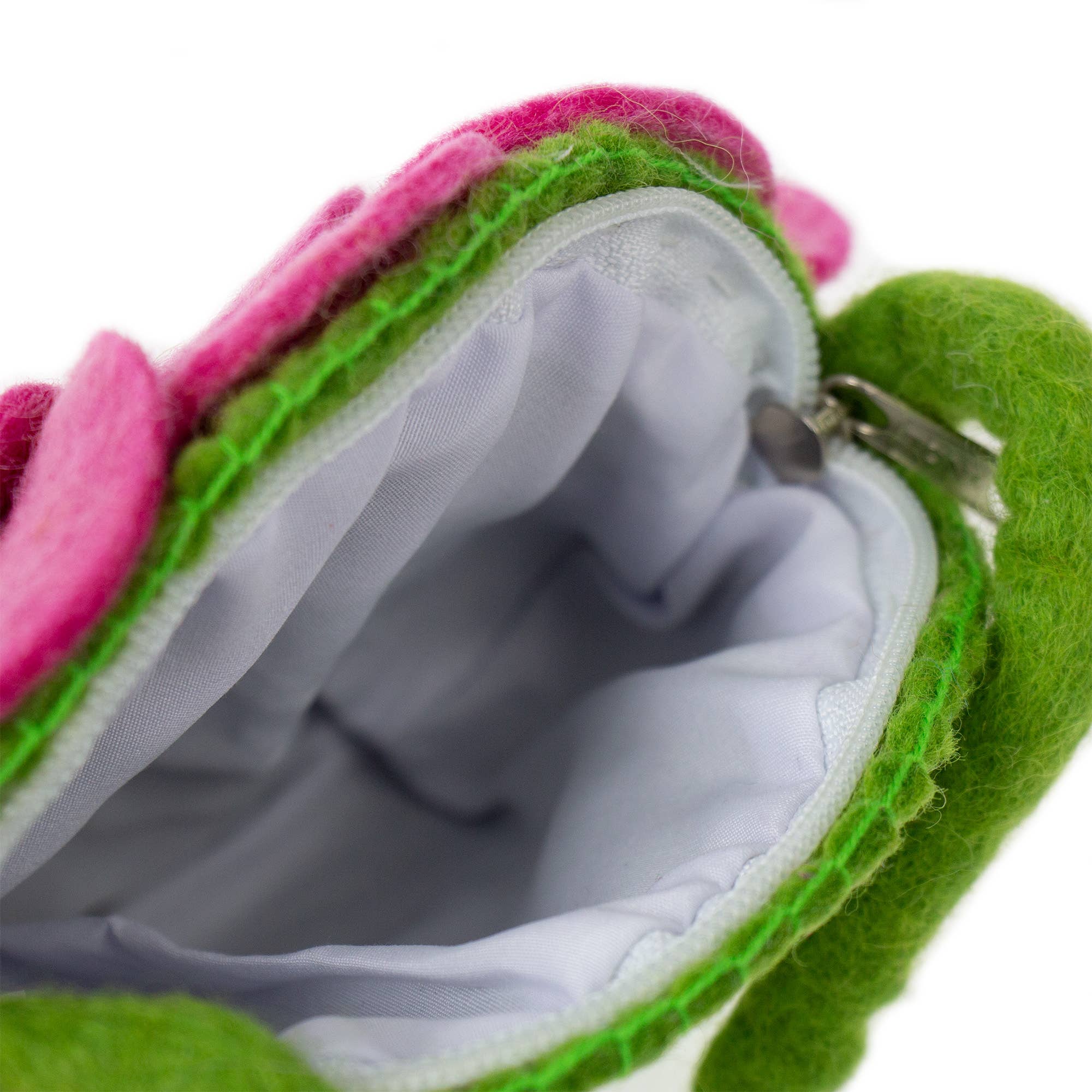 Global Crafts – Engroshandel Crossbodytaske – til børn – Rose Felt Skuldertaske, Lyserød3