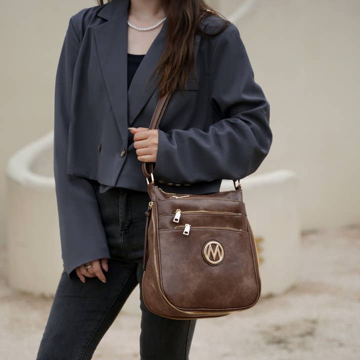 MKF Collection - Wholesale Crossbody Bag - Women's - MKF Collection Salome Large Expandable Crossbody Shoulder.