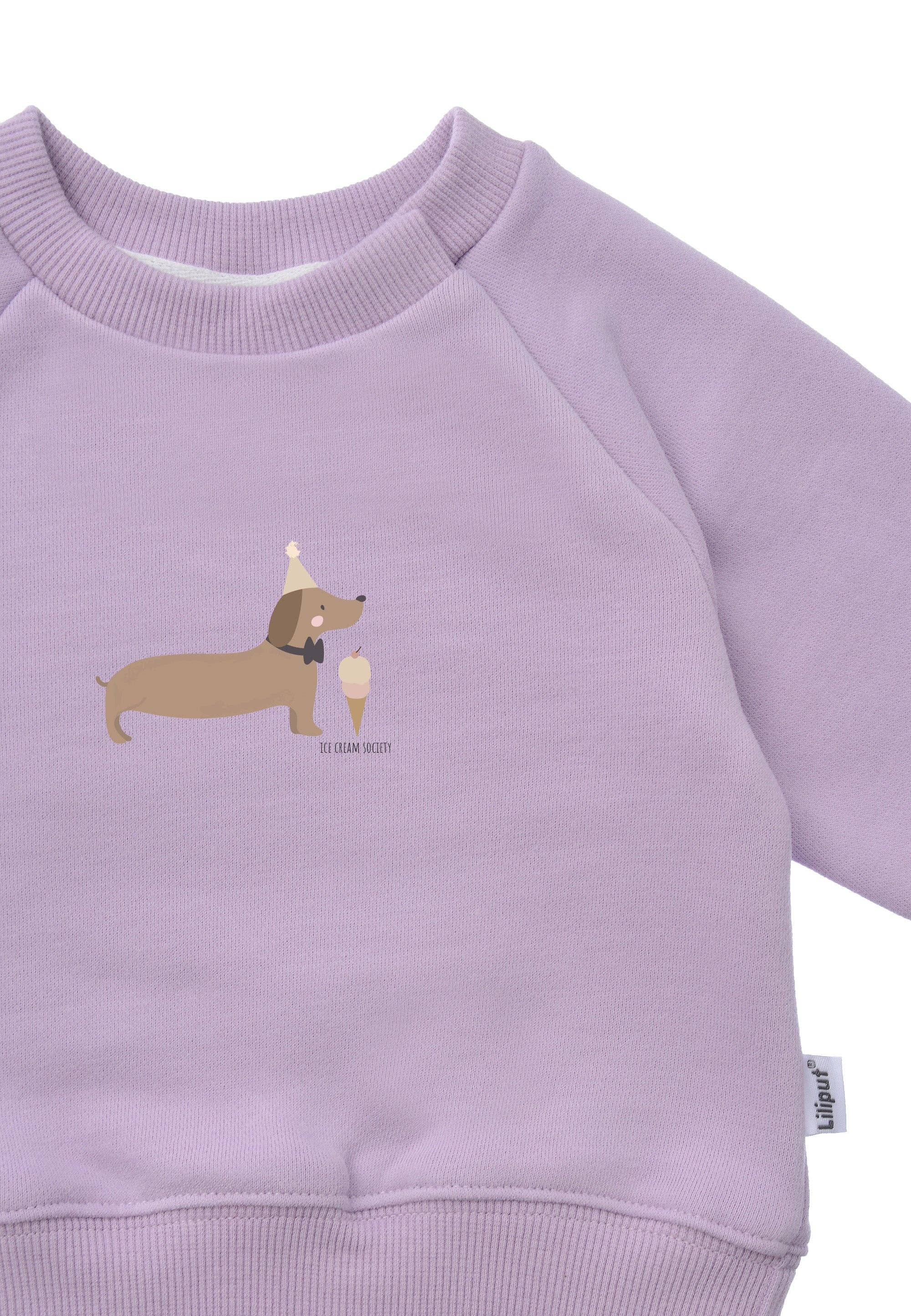 Liliput - Wholesale Sweatshirt - Kids - Lilac sweatshirt with "Dachshund" print5