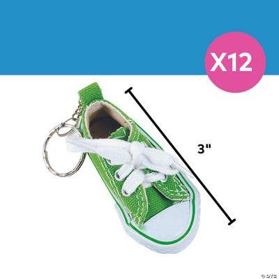 Fun Express - Wholesale Keychain - Unisex - CANVAS TENNIS SHOE KEY CHAIN1