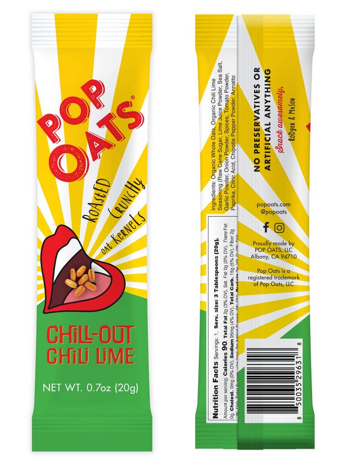 Chill-Out Chili Lime Pop Oats Snack Box for wholesale by Pop Oats