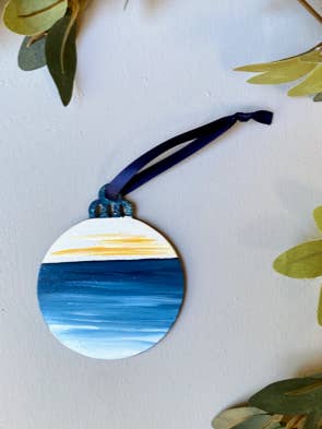 3 Inch Ocean Ornament for wholesale by 704 North Design co