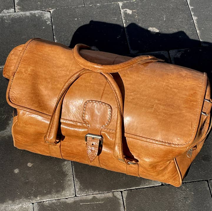 bazarifinagh - Wholesale Weekender Bag - Unisex - Premium Handmade Leather Travel Bag – Stylish & Durable0