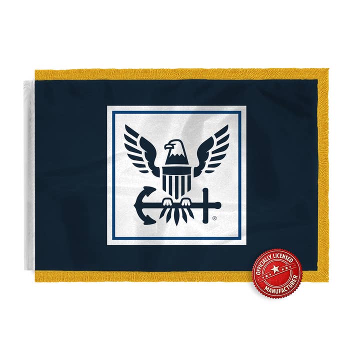 AGAS United States Navy Ceremonial Flag 4x6 ft - 200D Nylon for wholesale by AGAS MFG INC