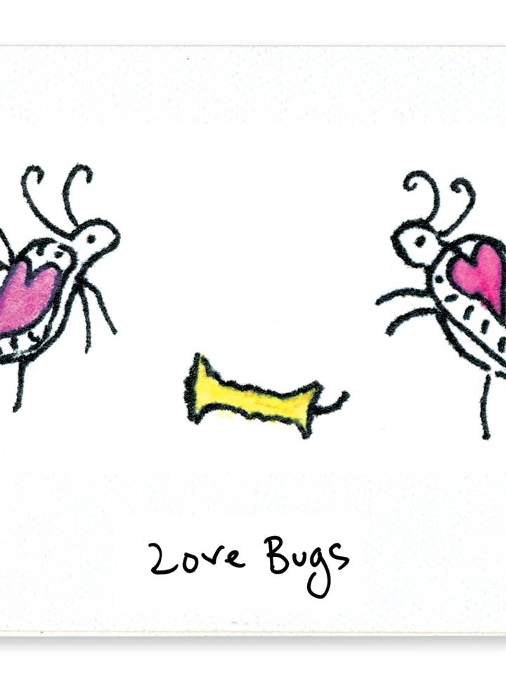 Love Bugs Romantiska gratulationskort för wholesale av Rosie’s Wonders Connection Cards
