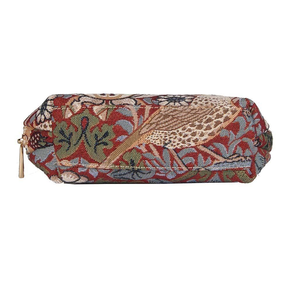 Signare Tapestry - Venta al por mayor Bolsa para maquillaje - Neceser William Morris Strawberry Thief Red6