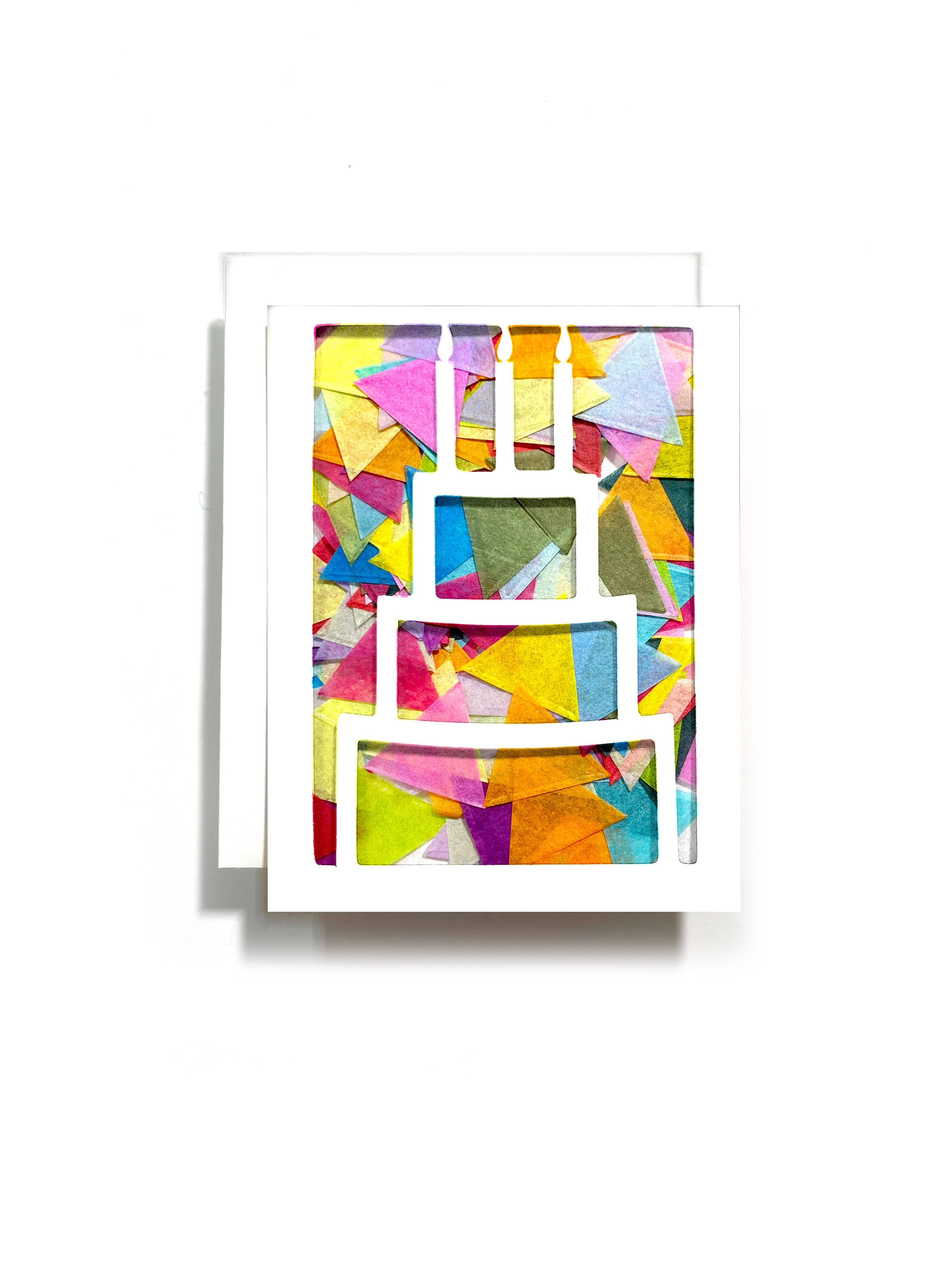 The Paper Curator - Wholesale Birthday card - Birthday Cake Confetti Card | Adult Birthday | Greeting Card7