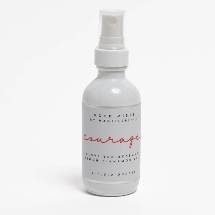 COURAGE: Mood Mists æterisk oliespray for engroshandel hos Magpieshines