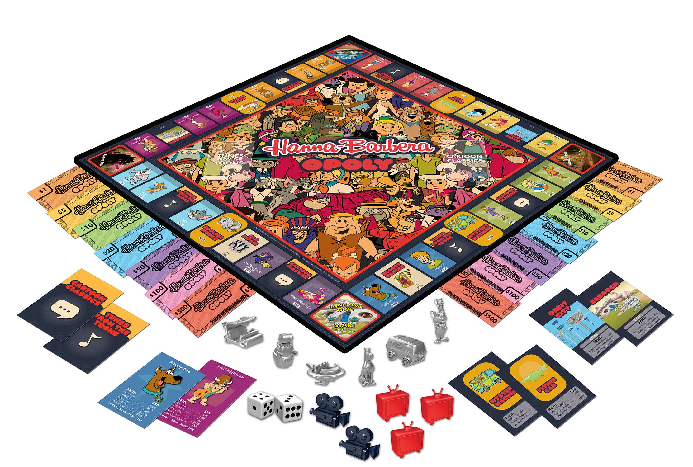 Masterpieces Puzzles - Vente Jeux de société - Jeu de plateau Hanna-Barbera Opoly Board Game1