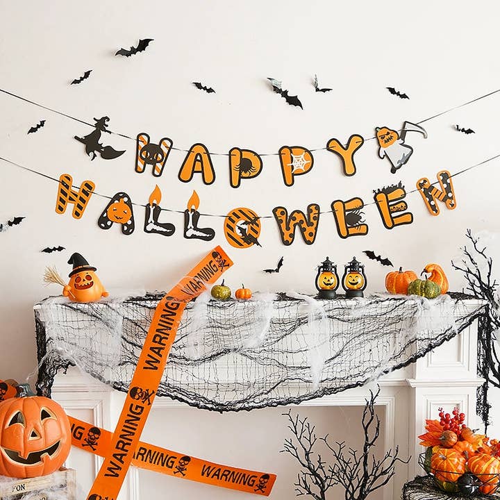 Bandiera da Appendere per Halloween - Decorazione Ragnatela per Halloween per la vendita all'ingrosso da parte di Buddha Ayurveda