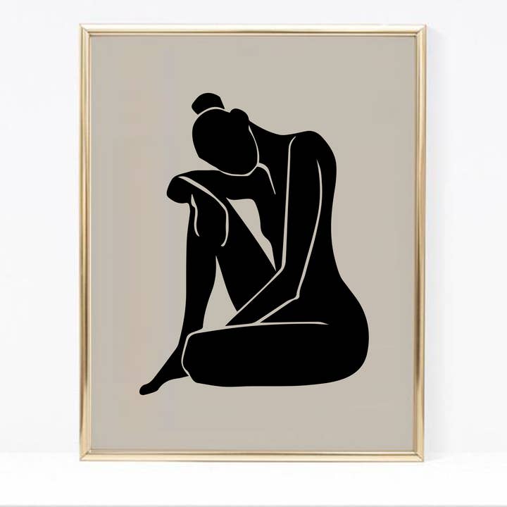 Lumina – Großhandel Kunstdruck – Nackte Frau Zeichnung drucken