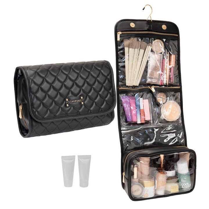 Magid – wholesale Toiletry bag – women's – Joan & David The Teardrop Quilted Roll Hanging Toiletry Bag14