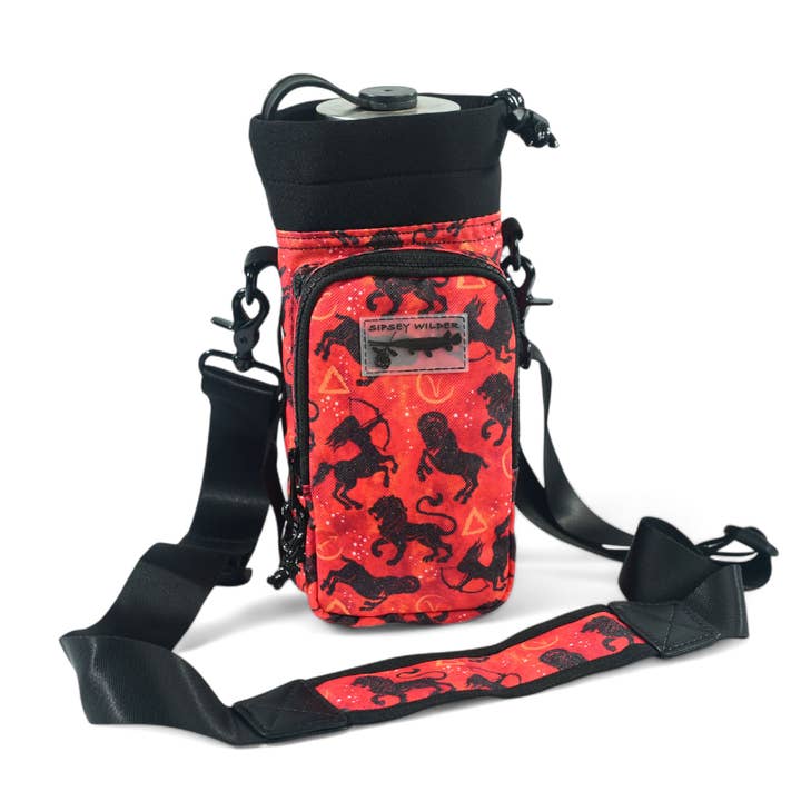 Zodiac Fire Signs Water Bottle Carrier for wholesale by Sipsey Wilder