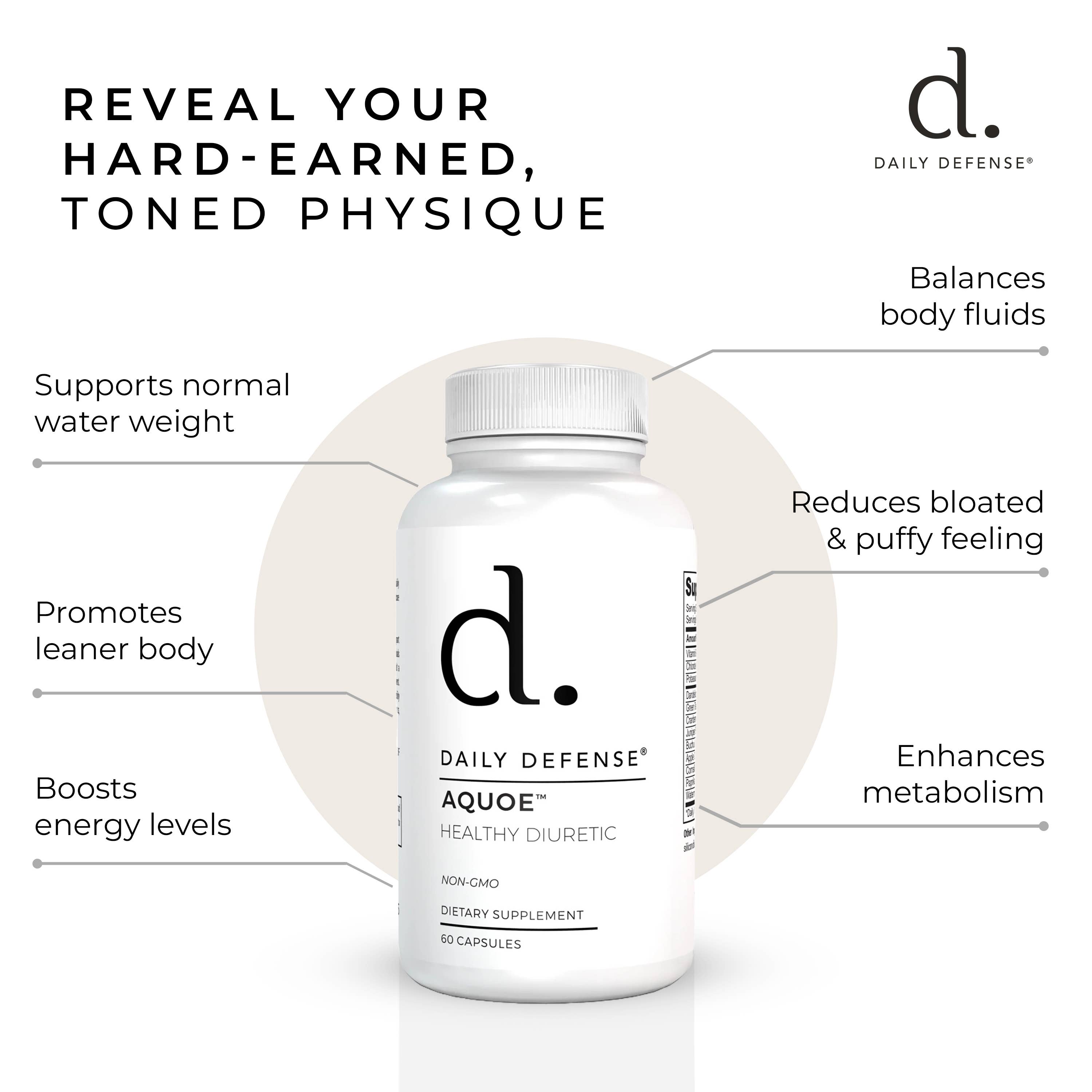 DAILY DEFENSE – wholesale Oral supplement/vitamin – AQUOE Healthy Diuretic6