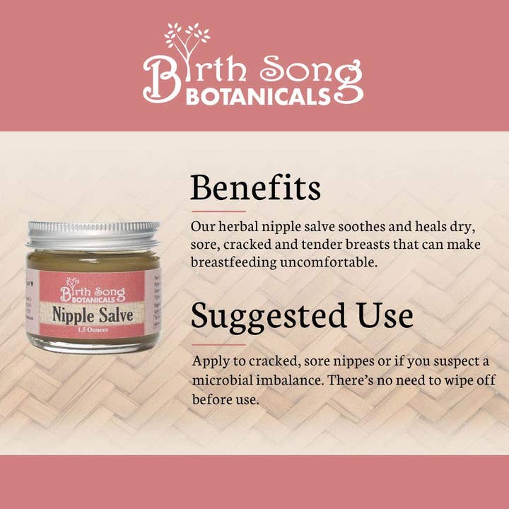 Birth Song Botanicals Co. - Wholesale Tepelcrème - Zwangerschap - Kruidenzalf voor tepelpijn bij borstvoeding en kolven7