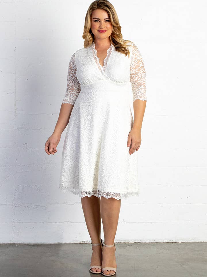 Bella Lace Dress - Plus Size for wholesale by Kiyonna
