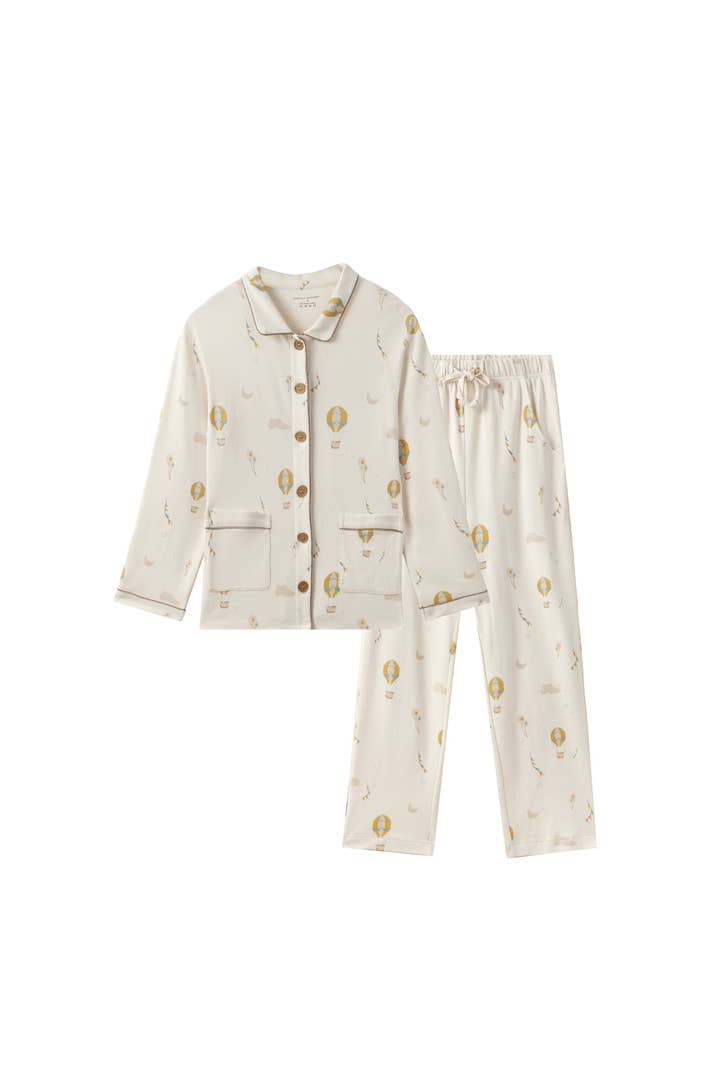 Women Organic Long-sleeve PJ Set-Fantasy for wholesale by Norsu Organic