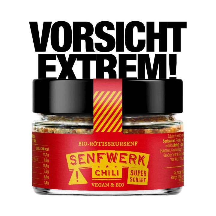 Organic Roasting Mustard - Chili 100ml for wholesale by Kreuznacher Senfwerk GmbH