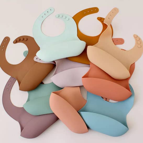 Bavoirs en silicone pour la vente par Baby Boos Teethers