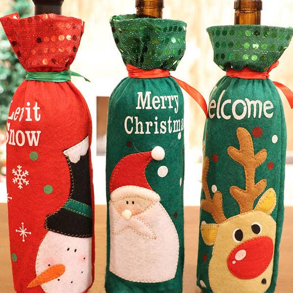 Christmas Decoration Wine Bags for wholesale by ShieldChic
