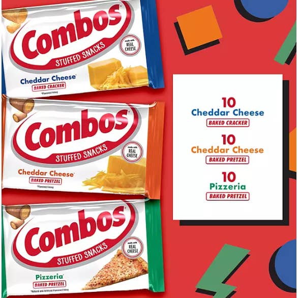 iSweet.ca - Wholesale Crackers - (S6-07) CmbsBkdSncksVrtyPck(10xChddrCrckr48g,1 51g x30 units