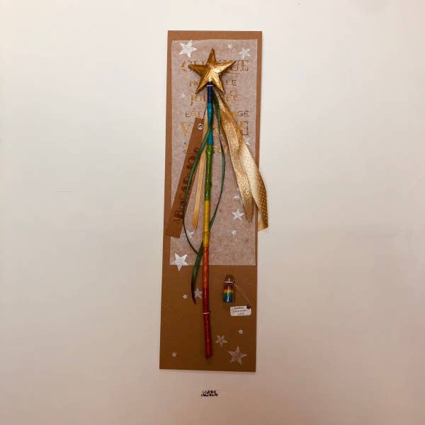 Baguette Magique Vraiment Magique Etoile or pour la vente par La fabrique de MOTS MAGIQUES