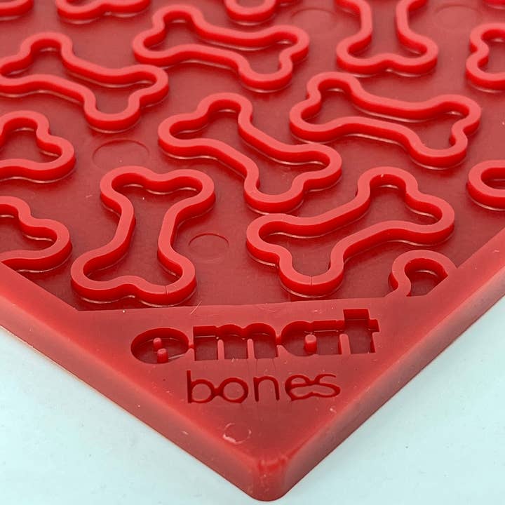 SodaPup Dog Toys - Vente Tapis de gamelle – chien - Tapis à lécher Bones Design Emat Enrichment10
