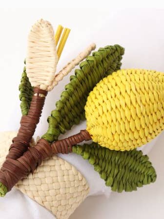 Lemon napkin ring for wholesale by Ochabe