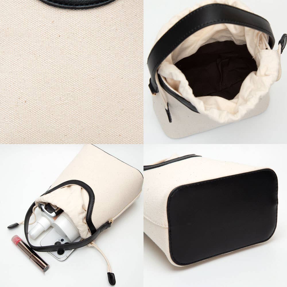 Sensibling Corp. - Wholesale Crossbody Bag - Women's - Mini Canvas Bucket Bag / Crossbody Bag
3