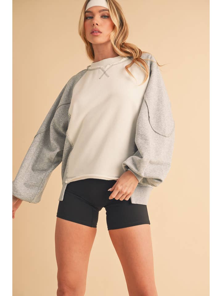 AEMI + CO - Wholesale Knit Sweater - Women's - 999FK Nya Colorblock Sweater8