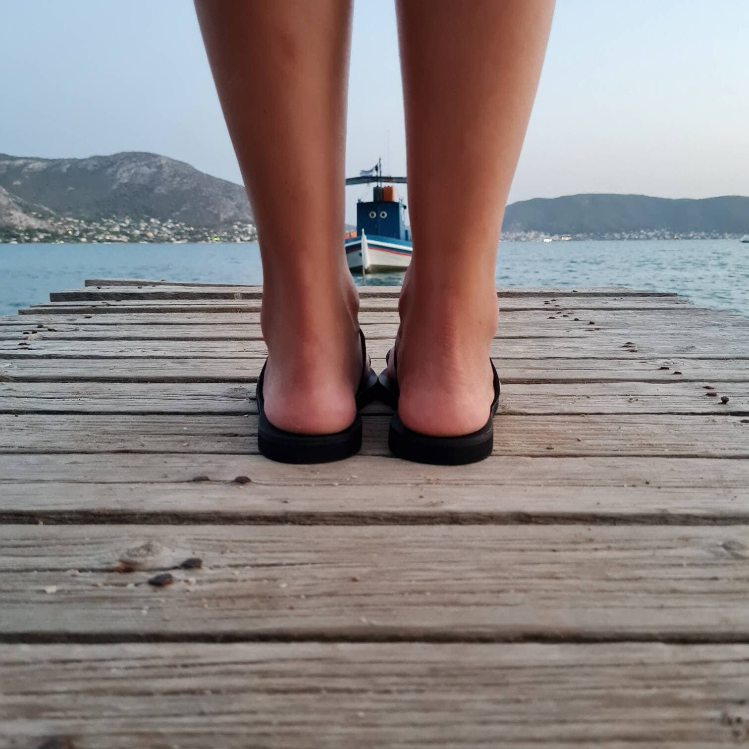 Madammeshushu - Vente Sandales – femme - Sandales grecques à enfiler avec anneau d’orteil pour femmes, tongs pieds nus3