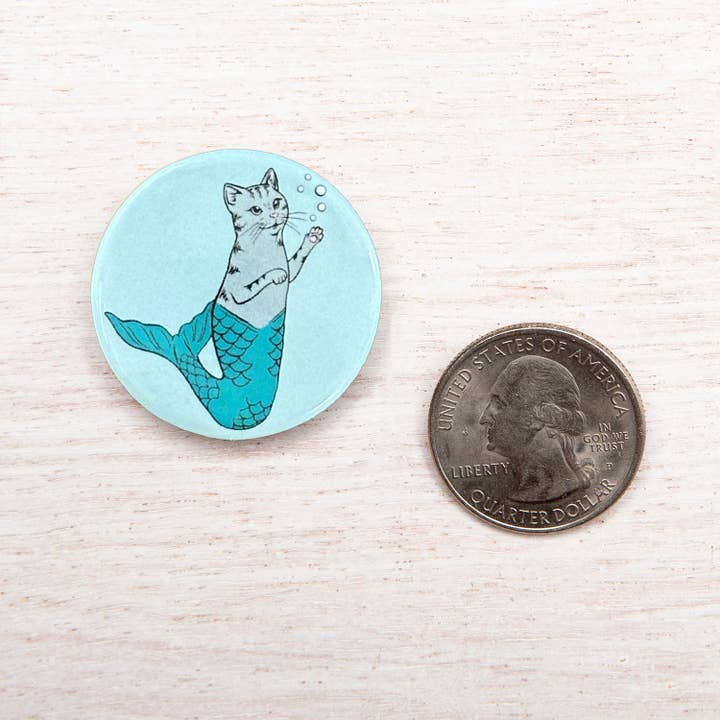 Counter Couture – Großhandel Anstecker/Button – Purrmaid Stecknadel | Kitch | Impulse Items