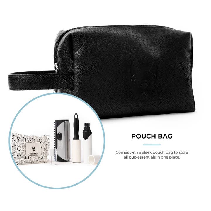 Dollar Paw – Material para tratar de pelo de cão - Cão por atacado – Kit de Luxo de 5 Peças para Higiene de Cães – Escova de Desembaraçar, Lixador de Unhas, Toalhitas e Mais1