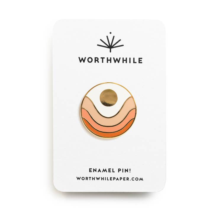 Uplift Enamel Pin for wholesale by Worthwhile Paper