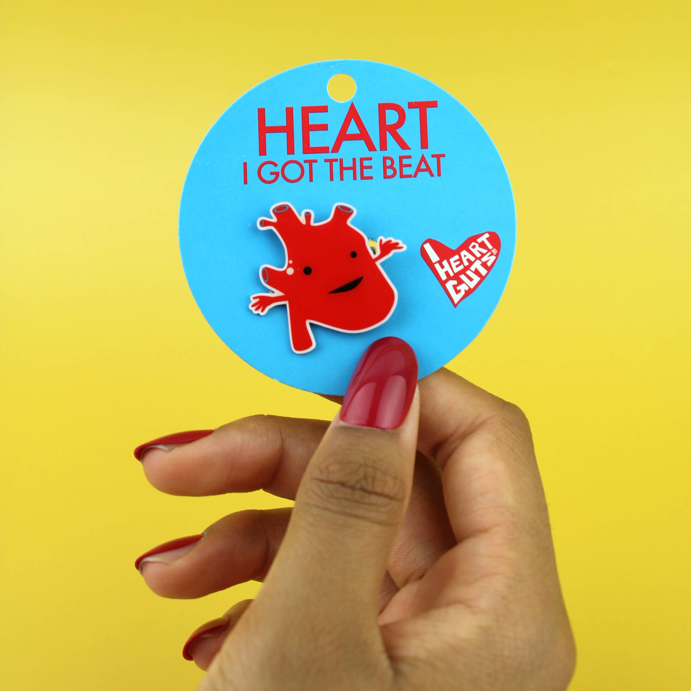 I Heart Guts | Organ Plushies Wholesale - Wholesale Lapel Pin/Button - Heart Lapel Pin - Feel the Beat1