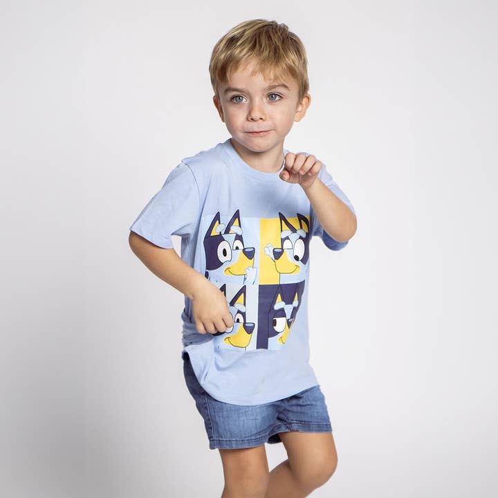 Mastoys, S.L. - Wholesale Screen Printed T-Shirt - Kids - BLUEY SINGLE JERSEY SHORT T-SHIRT - 29000020303