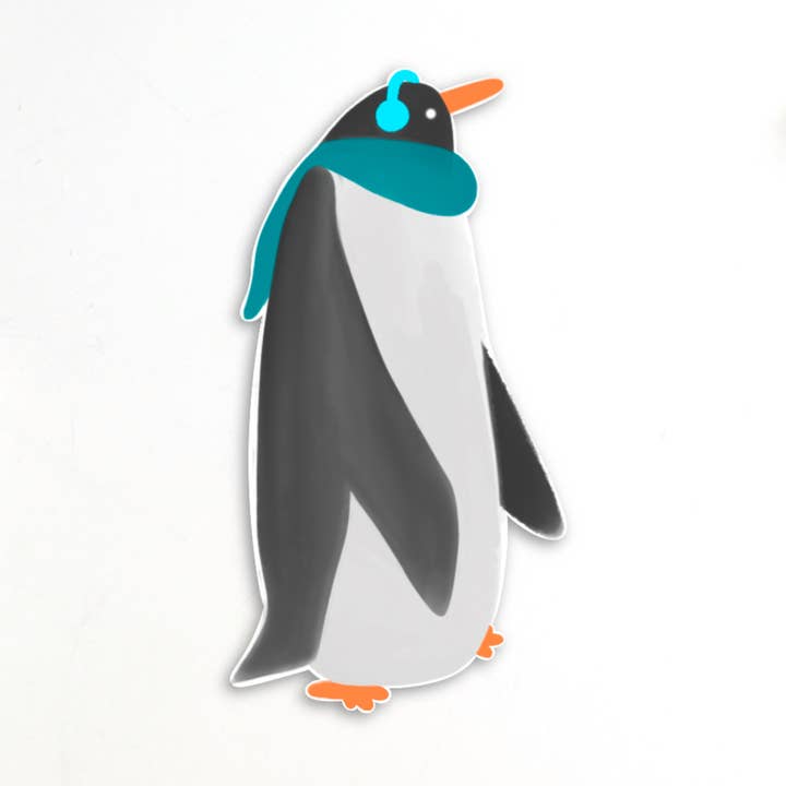 Arctic Penguin Sticker for wholesale by inkpaperfable